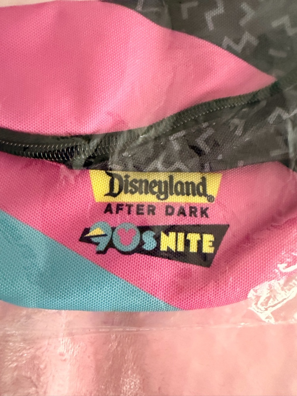 Disney After Dark Fanny Pack in Pink and Blue with Black Accents. 90’ style - Picture 2 of 4